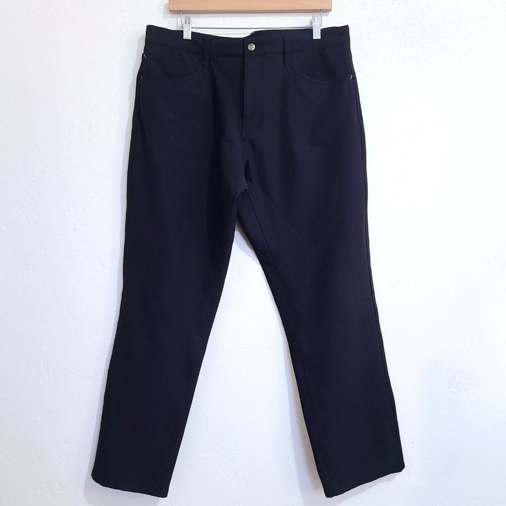FootJoy Athletic Fit Golf Pants 36x30 Dark Navy Stretch Performance EUC